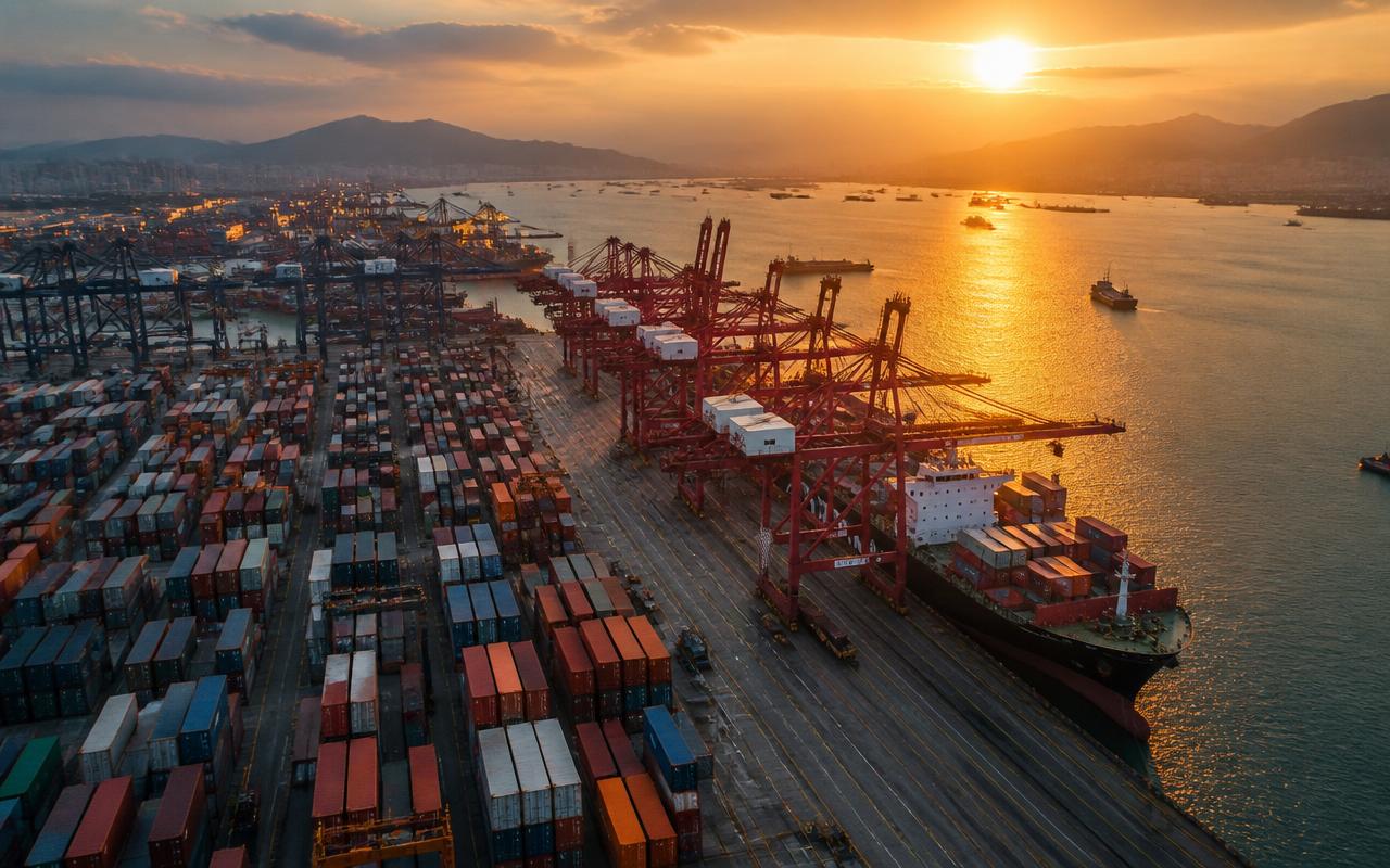 Aerial container terminal